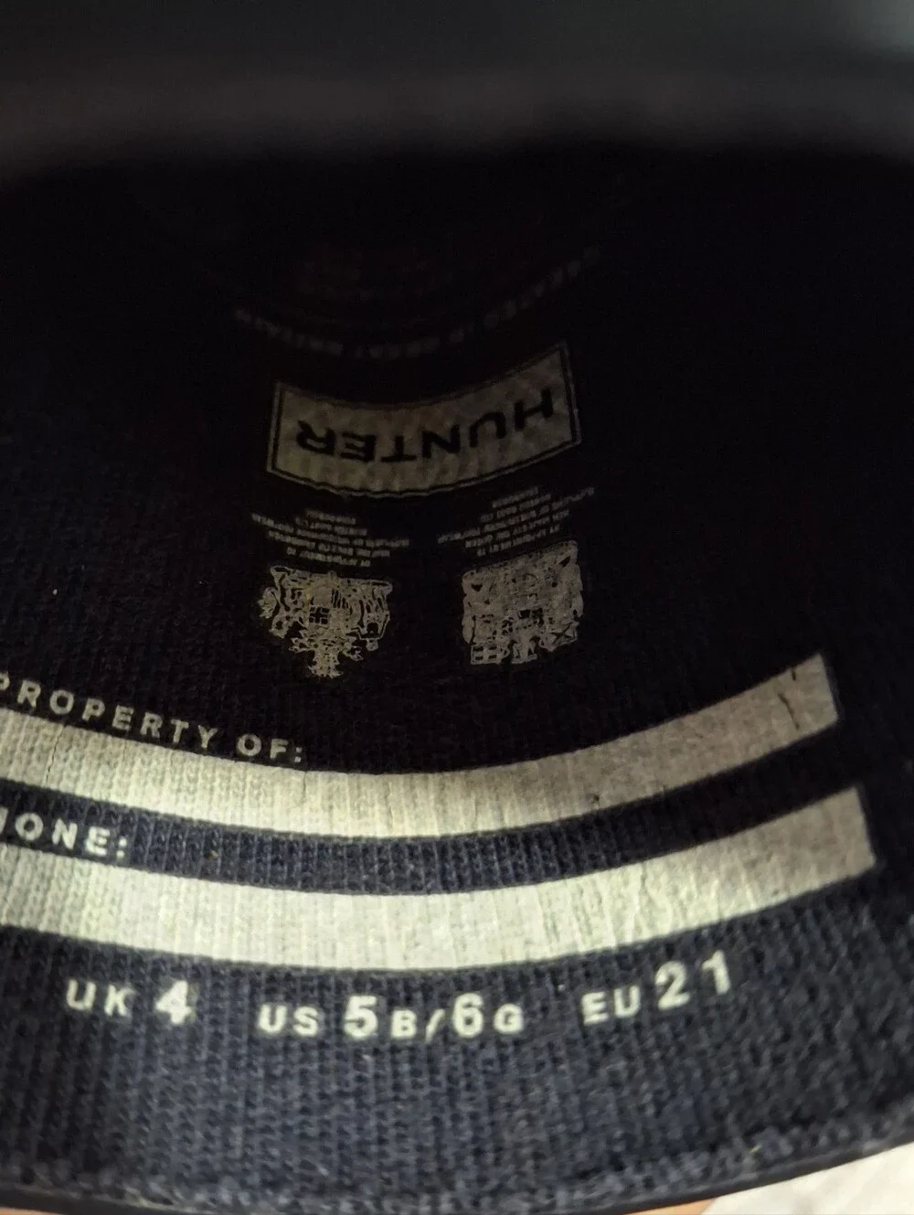 Hunter Kids Navy Rain Boots